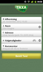 Taxa app menu